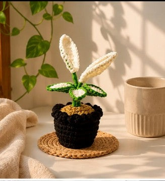 Ivory Lavender Elegance Pot